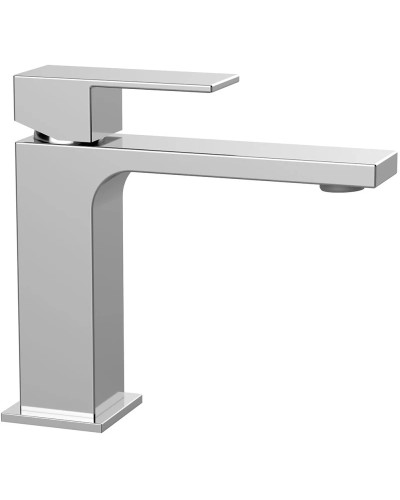 Смеситель для раковины без донного клапана Vincea Cube VBF-1C01CH