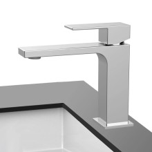 Смеситель для раковины без донного клапана Vincea Cube VBF-1C01CH