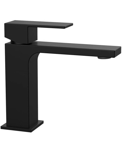 Смеситель для раковины без донного клапана Vincea Cube VBF-1C01MB