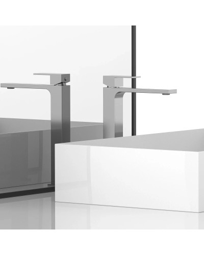 Смеситель для раковины без донного клапана Vincea Cube VBF-1C02CH