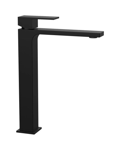 Смеситель для раковины без донного клапана Vincea Cube VBF-1C02MB