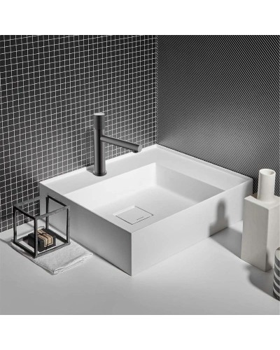 Смеситель для раковины без донного клапана Vincea Groove VBF-4G1GM