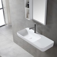 Смеситель для раковины без донного клапана Vincea Groove VBF-4G1GM