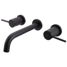 Смеситель для раковины без донного клапана Vincea Groove VBFW-4G1MB