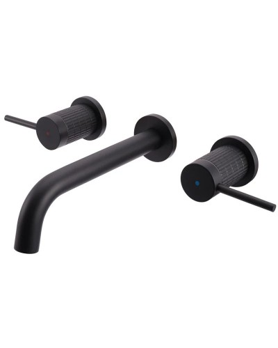 Смеситель для раковины без донного клапана Vincea Groove VBFW-4G1MB