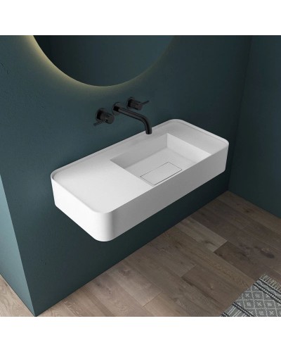 Смеситель для раковины без донного клапана Vincea Groove VBFW-4G1MB