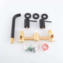 Смеситель для раковины без донного клапана Vincea Groove VBFW-4G1MB