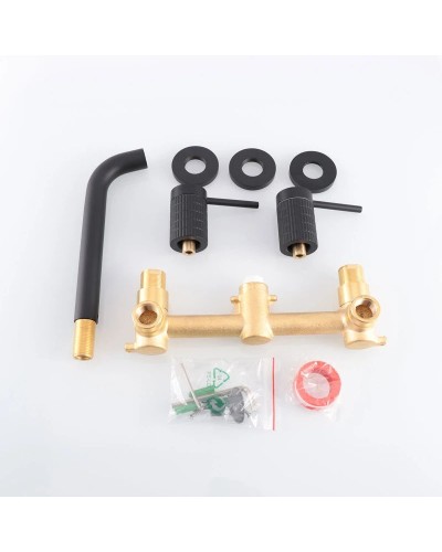 Смеситель для раковины без донного клапана Vincea Groove VBFW-4G1MB