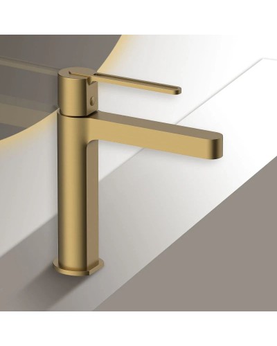 Смеситель для раковины без донного клапана Vincea Rondo VBF-1R1BG