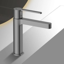 Смеситель для раковины без донного клапана Vincea Rondo VBF-1R1GM