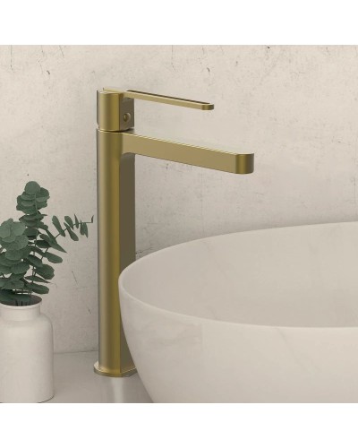 Смеситель для раковины без донного клапана Vincea Rondo VBF-1R2BG