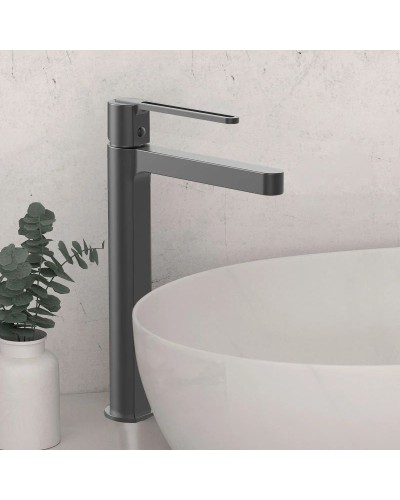 Смеситель для раковины без донного клапана Vincea Rondo VBF-1R2GM