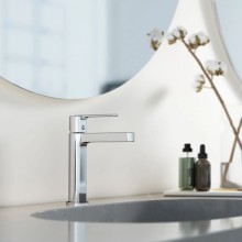 Смеситель для раковины без донного клапана Vincea Rondo VBF-1R1CH