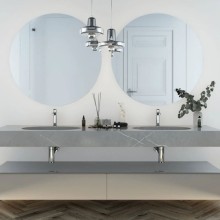 Смеситель для раковины без донного клапана Vincea Rondo VBF-1R1CH