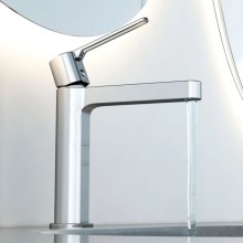 Смеситель для раковины без донного клапана Vincea Rondo VBF-1R1CH