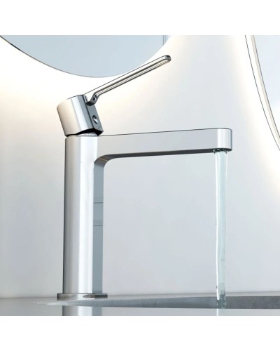 Смеситель для раковины без донного клапана Vincea Rondo VBF-1R1CH