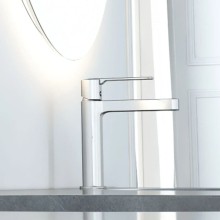 Смеситель для раковины без донного клапана Vincea Rondo VBF-1R1CH