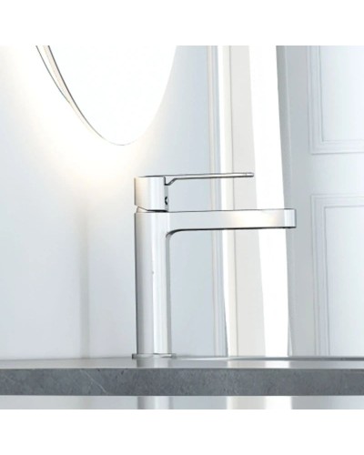 Смеситель для раковины без донного клапана Vincea Rondo VBF-1R1CH