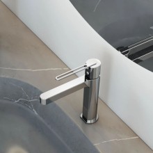 Смеситель для раковины без донного клапана Vincea Rondo VBF-1R1CH