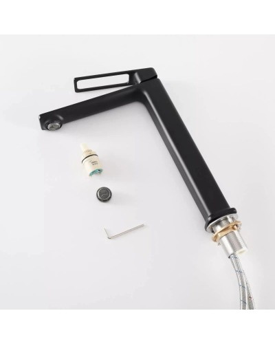 Смеситель для раковины без донного клапана GID Niagara L057-BM-D