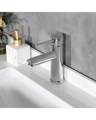 Смеситель для раковины без донного клапана GID Berlin SS080-CH-K