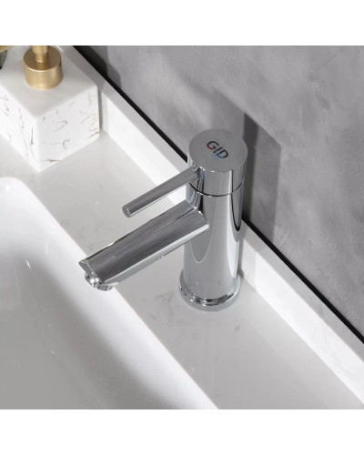 Смеситель для раковины без донного клапана GID Berlin SS080-CH-K