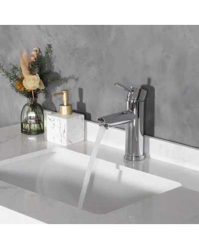 Смеситель для раковины без донного клапана GID Berlin SS080-CH-K