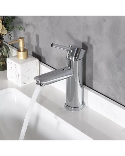 Смеситель для раковины без донного клапана GID Berlin SS080-CH-K