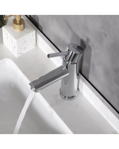 Смеситель для раковины без донного клапана GID Berlin SS080-CH-K