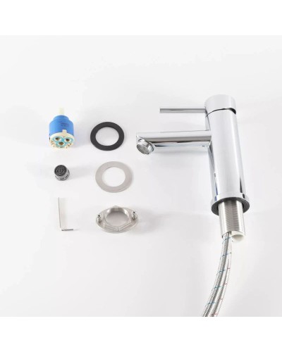 Смеситель для раковины без донного клапана GID Berlin SS080-CH-K