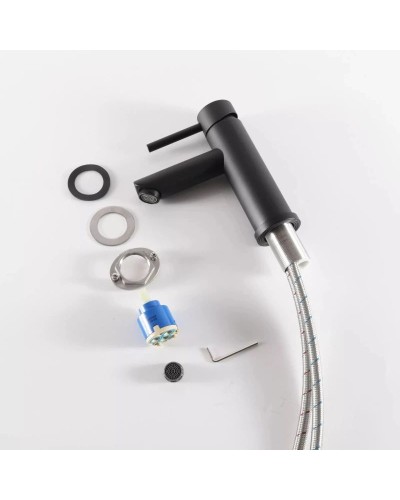 Смеситель для раковины без донного клапана GID Berlin SS080-BM-K