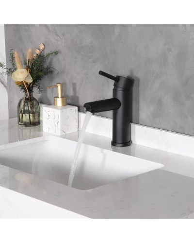 Смеситель для раковины без донного клапана GID Berlin SS080-BM-K