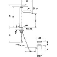 Смеситель для раковины Duravit С.1 C11030001010 Хром
