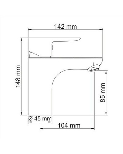 Смеситель для раковины WasserKRAFT Leine 3503 Хром