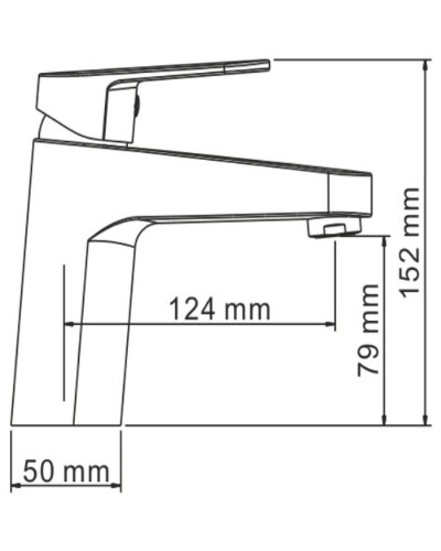 Смеситель для раковины WasserKRAFT Donau 5303 Хром