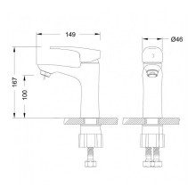 Смеситель для раковины Lemark Linara LM0406C Хром