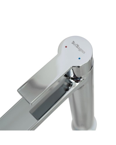 Смеситель для накладной раковины без донного клапана BelBagno AURORA-LMC-CRM-W0