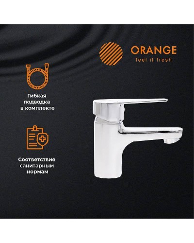 Смеситель для раковины Orange Loop M26-021cr Хром