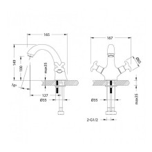 Смеситель для раковины Lemark Flora LM0106C Хром