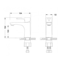 Смеситель для раковины Lemark Evitta LM0506C Хром