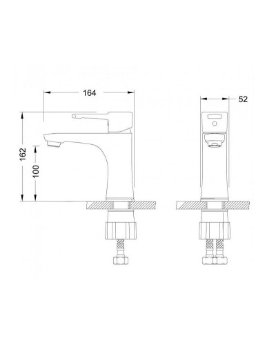 Смеситель для раковины Lemark Evitta LM0506C Хром
