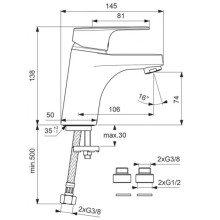 Смеситель для умывальника Vidima Флоу BA221AA