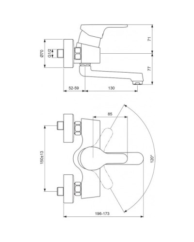 Смеситель для умывальника Vidima ВидимаДжой BA073AA