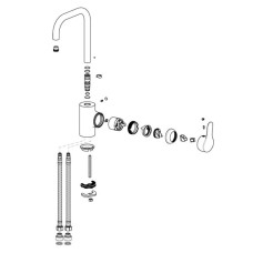 Смеситель для умывальника Vidima Флоу BA222AA