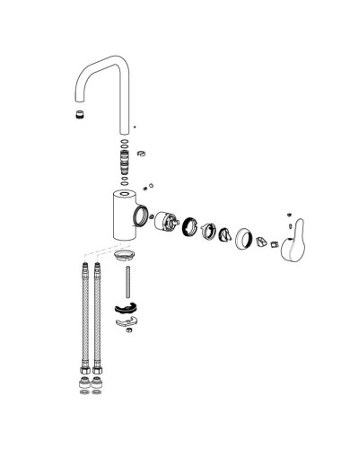 Смеситель для умывальника Vidima Флоу BA222AA