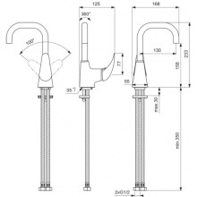 Смеситель для умывальника Vidima Орион BA232AA