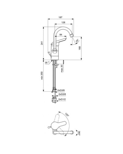 Смеситель для умывальника Vidima Сева II BA046AA