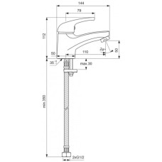 Смеситель для умывальника Vidima Сириус BA007AA