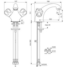 Смеситель для умывальника Vidima Вит BA152AA