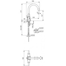 Смеситель для умывальника Vidima Сева Дуо BA111AA